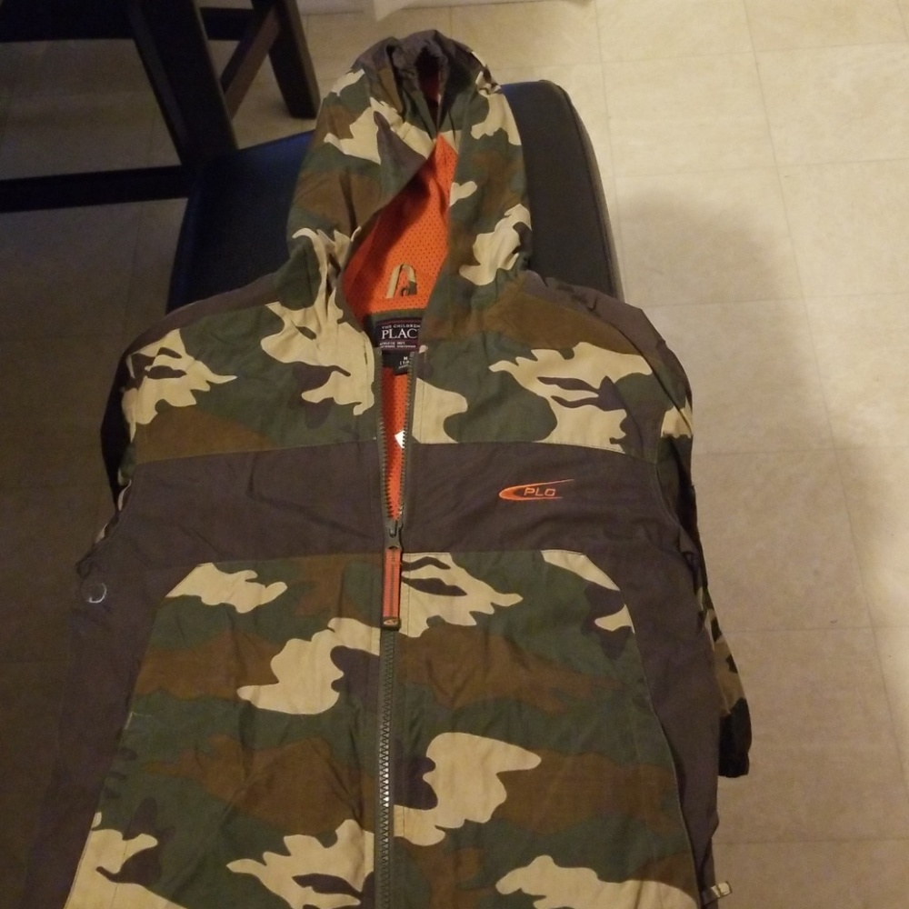 Boys camo windbreaker
